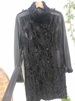 Abrigo de piel y astracán