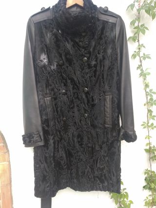 Abrigo de piel y astracán