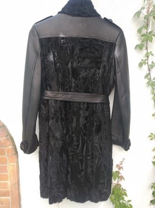 Abrigo de piel y astracán