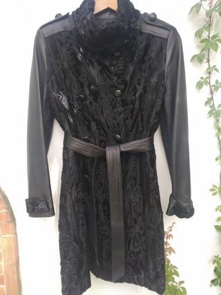 Abrigo de piel y astracán