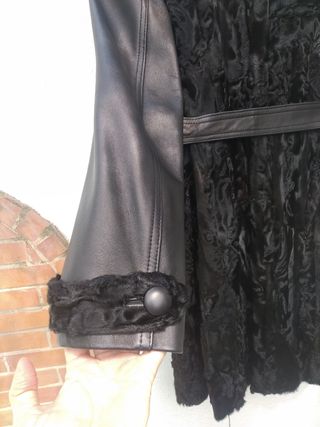 Abrigo de piel y astracán