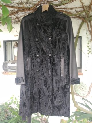 Abrigo de piel y astracán