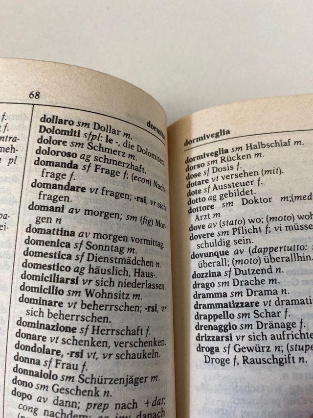 dizionario italiano tedesco tascabile