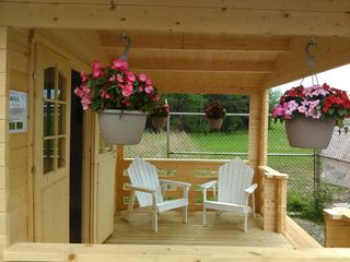 Casa de madera diáfana MONTANA 23,8m2 con porche