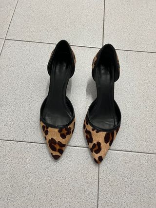 Zapato Zara piel de potro