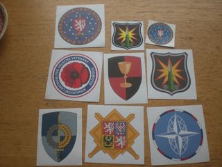 Insignias y pegatinas militares checas