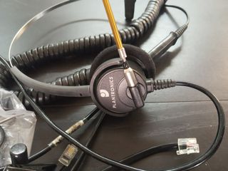 Amplificador Plantronics M12 Vista + 2 Auriculares