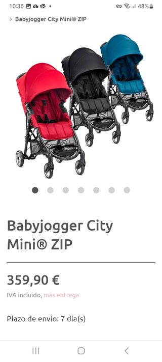Silla City Mini Zip de Baby Jogger