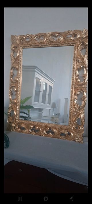 Specchiera in foglia oro