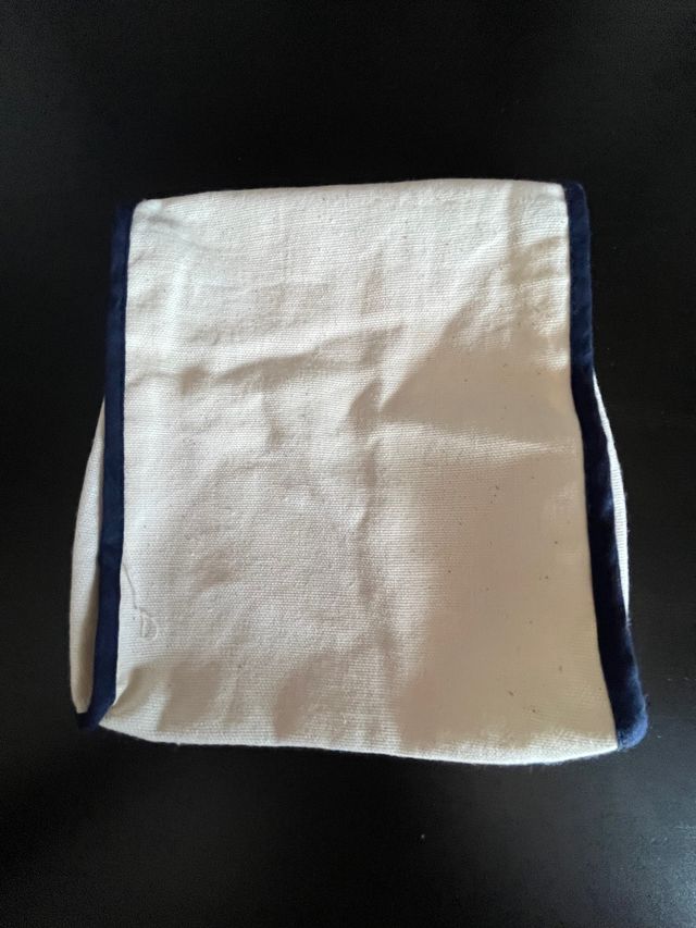 sacchetto Fay cotone panna chiusura portafoglio