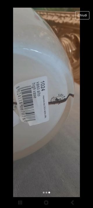 Vaso cristallo nuovo