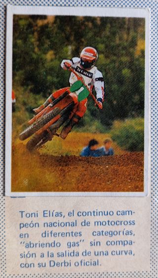 CROMOS RECUPERADOS ÁLBUM TODO MOTO AÑO 1983