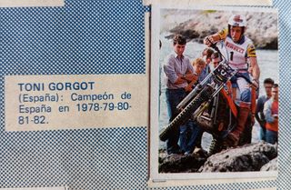 CROMOS RECUPERADOS ÁLBUM TODO MOTO AÑO 1983