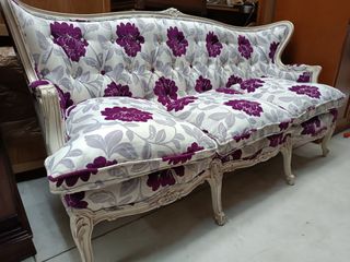 Divano Stile barocco in tessuto e legno Barocco.