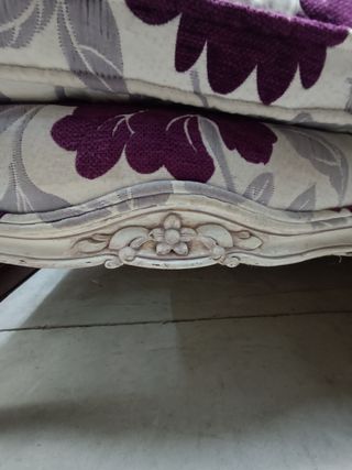 Divano Stile barocco in tessuto e legno Barocco.