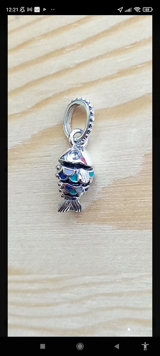 Charm Pez plata nuevo