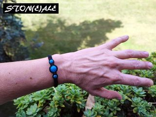 Bracciale in macrame con apatite