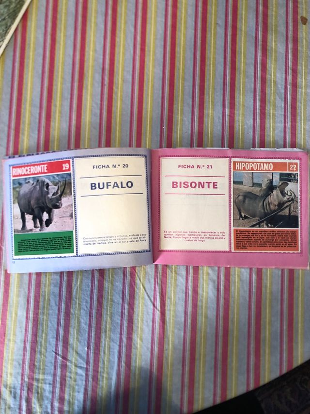 Álbum cromos animales