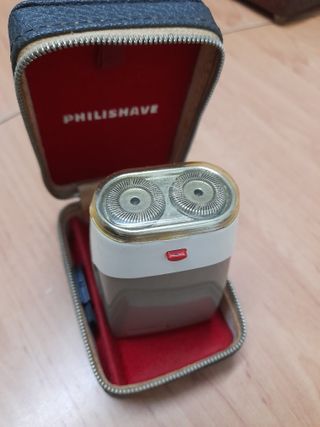 Máquina afeitadora años 60 PHILISHAVE con estuche.