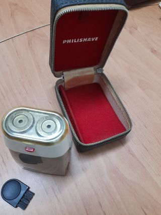 Máquina afeitadora años 60 PHILISHAVE con estuche.