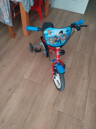 bici niño paw patrol 12" de 3 a 5 años