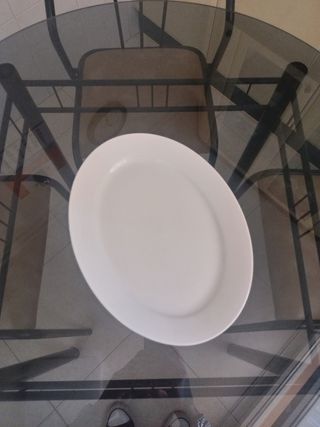 Fuente ovalada grande reforzar