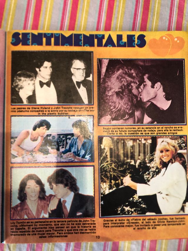 Álbum cromos John Travolta. 