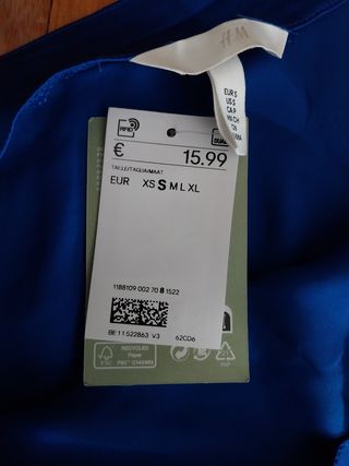 Blusa azul nueva