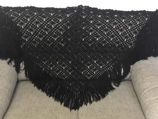 Mantón de ganchillo