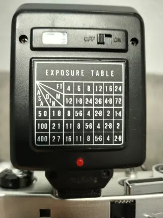 Cámara de fotos vintage Meijai + Flash + carrete