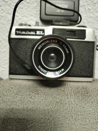 Cámara de fotos vintage Meijai + Flash + carrete