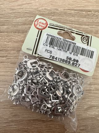 Lote abalorios niños y niñas zamak