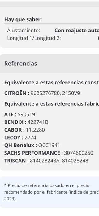 cable de embrague citroen