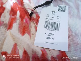 blusa y falda de scalpers con etiqueta en oferta