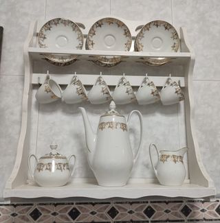 Juego de café con mueblecito