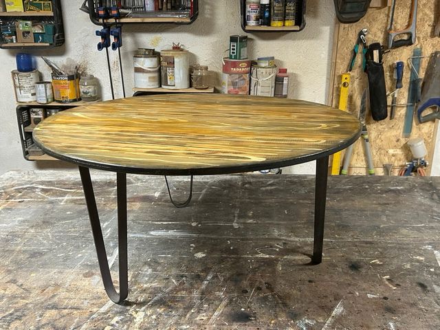 VIGGO: Mesa de centro de madera redonda