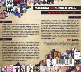 3 CDs• Madonna-Finally Enough Love_50#1s
