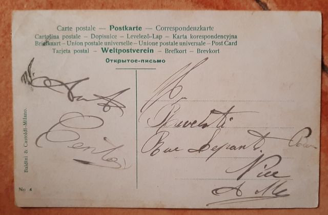 Milano Cartolina D'epoca Viaggiata