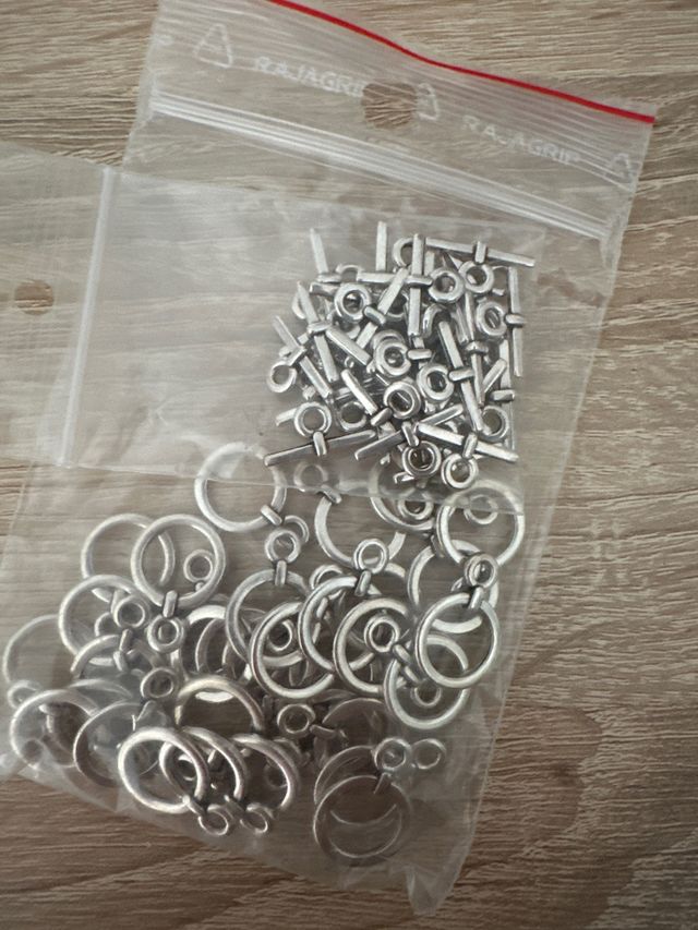 Lote terminales y pasadores Zamak