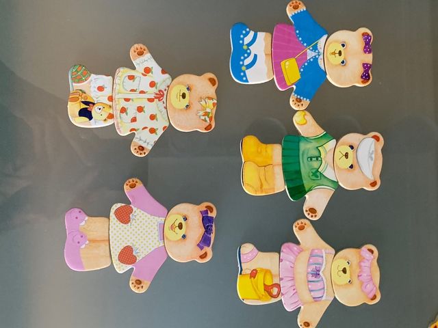 Juego madera famila osos