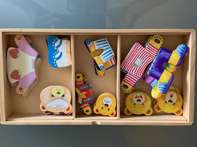 Juego madera famila osos