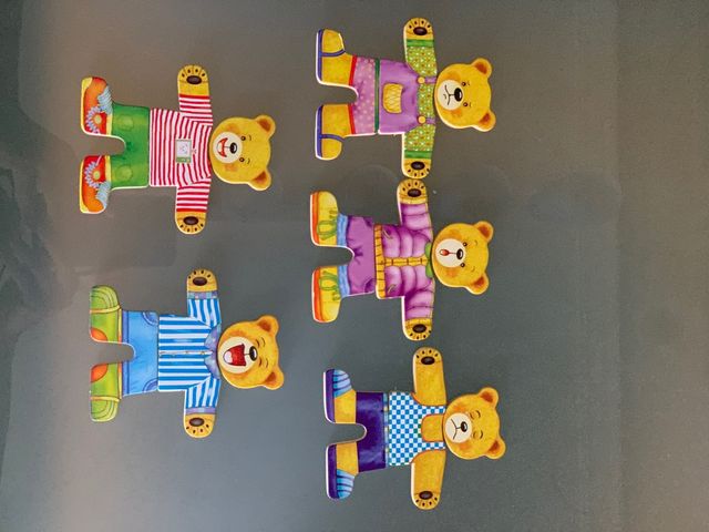 Juego madera famila osos