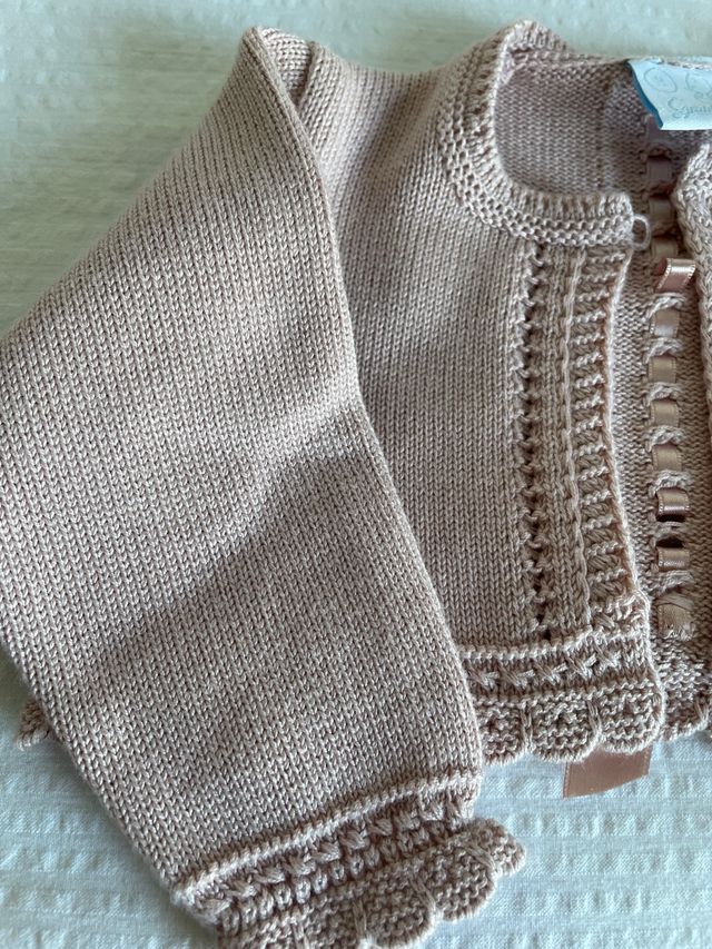 chaqueta rosa palo bebé