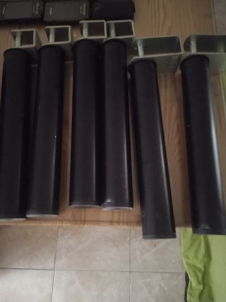 Juego de seis patas de canapé,