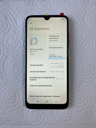 Xiaomi Redmi Note 8t 128GB Dual Sim sin pantalla