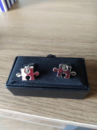 Caja Joyero para Gemelos de Boda Novio u hombre