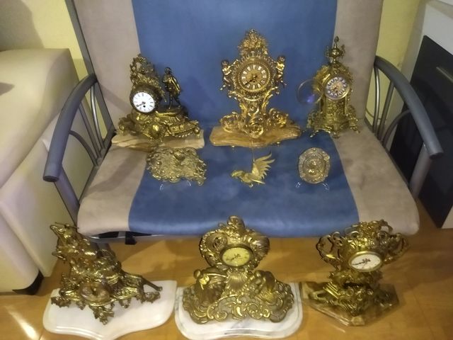 orologi antichi in bronzo grandi e pesanti