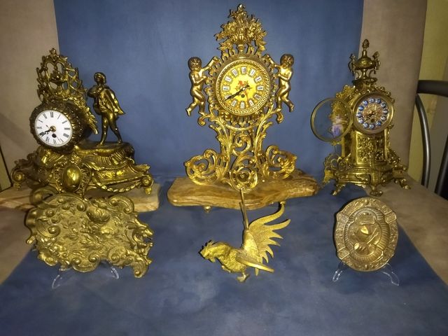 orologi antichi in bronzo grandi e pesanti