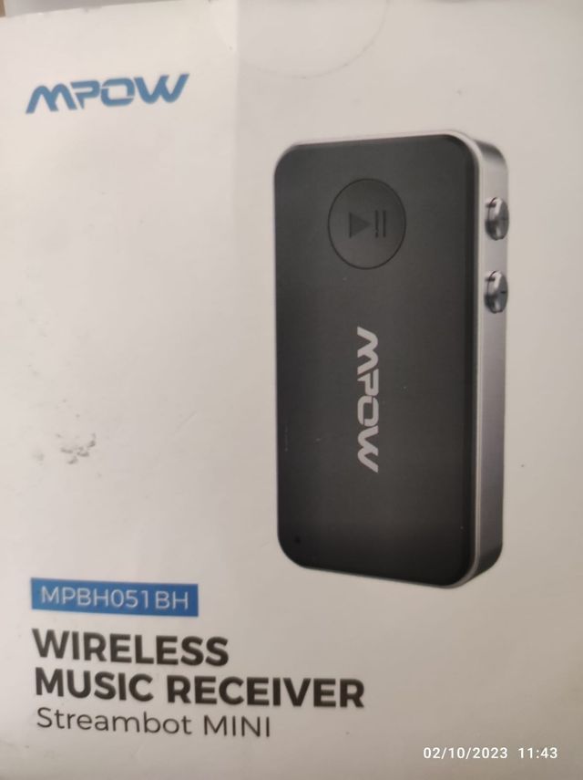 Receptor de musica inalambrico bluetooth