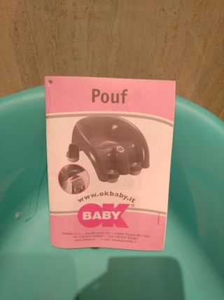 Pouf Ok baby asiento baño bebé